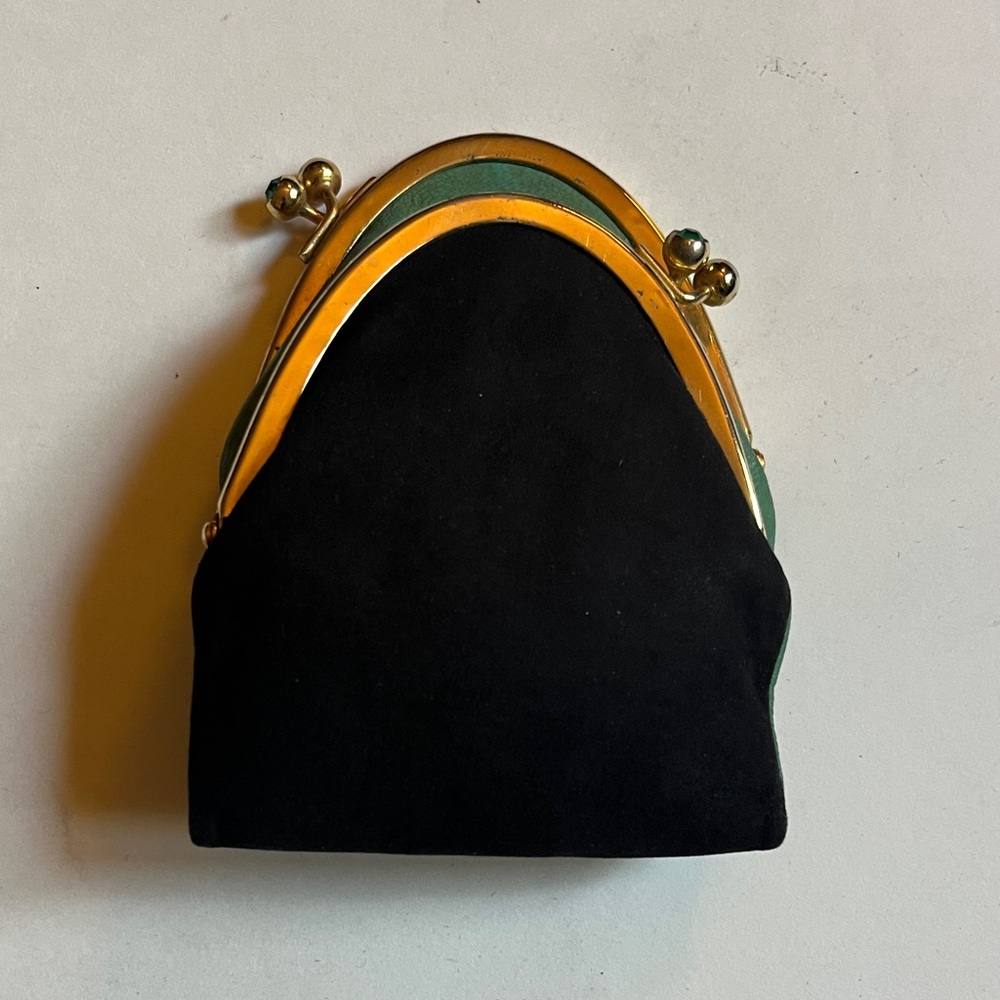 Vintage 1950s Italian Made Rare Double Coin Change Purse. Gucci Imitation